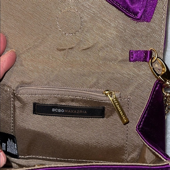 COPY - Bcbgmaxazzari Purple Wristlet / Satin - Cu… - Picture 8 of 12